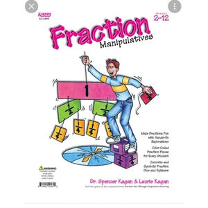 Kagan fraction manipulatives grades 2 to 12 construct color-coded fractions NWT